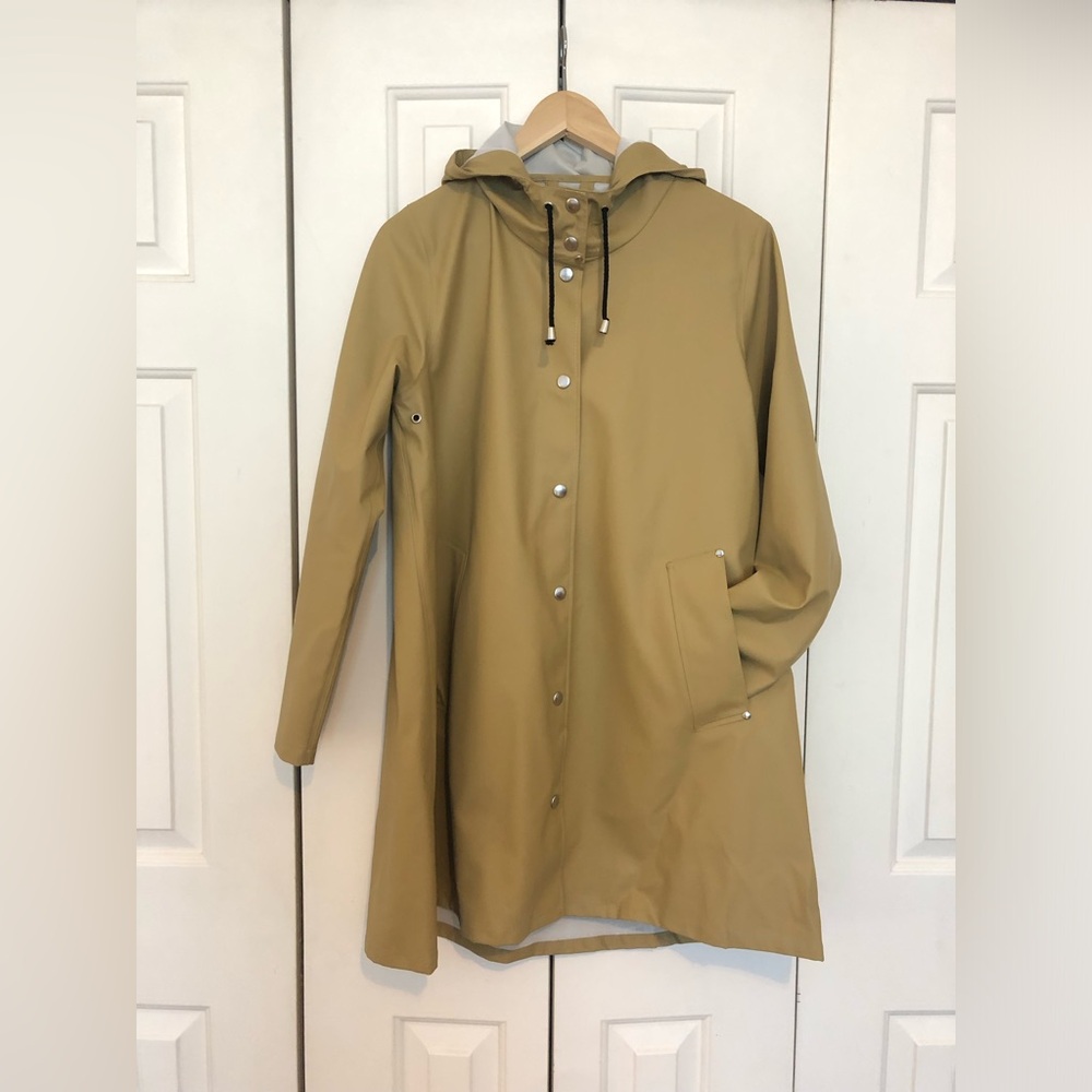 Stutterheim Tan Hooded Raincoat